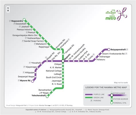 Bangalore Metro Map .